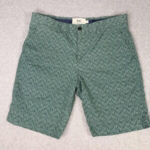 NEW WRK Work Rest Karma Men's Size 32 Green Printed 8"‎ Chino Shorts Golf USA